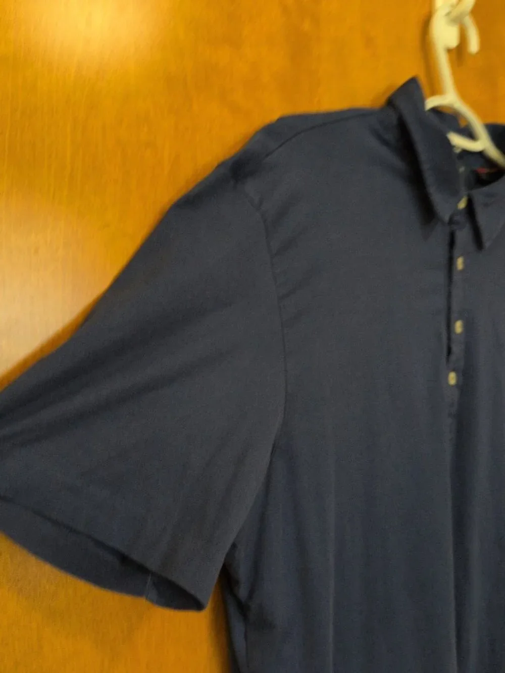 Polo Golf Ralph Lauren Vintage Lisle Men's L Blue Short Sleeve Polo Solid Pima